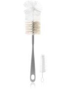BabyOno Bottle Brush Bottle Brush kartáč na čištění láhví a saviček Grey 2 ks