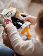 BabyOno Mouse kontrastní edukativní knížka 0m+ 1 ks