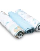 BabyOno Natural Bamboo Diapers Blue látkové pleny 70x70 cm 3 ks