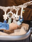 BabyOno Raccoon kontrastní závěsná hračka 0m+ 1 ks