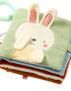 BabyOno Reversible Sensory Cloth Book 0m+ kontrastní edukativní knížka Nature 1 ks