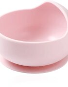 BabyOno Siilicone Plate 6m+ silikonová miska s přísavkou 6 m+ Pink 1 ks