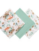 BabyOno Super Soft Mint látkové pleny 70x70 cm Mint 3 ks
