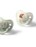 BabyOno Take Care Anatomical Silicone Soothers dudlík Day & Night 6-18m 2 ks