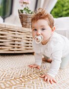 BabyOno Take Care Anatomical Silicone Soothers dudlík Day & Night 6-18m 2 ks