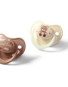 BabyOno Take Care Anatomical Silicone Soothers dudlík Night & Day 0-6m 2 ks