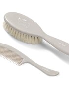 BabyOno Take Care Hairbrush and Comb sada pro děti od narození Gray