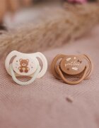 BabyOno Take Care Symmetrical Silicone Soothers dudlík Day & Night 0-6m 2 ks