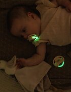 BabyOno Take Care Symmetrical Silicone Soothers dudlík Day & Night 0-6m 2 ks