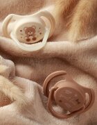 BabyOno Take Care Symmetrical Silicone Soothers dudlík Day & Night 0-6m 2 ks