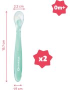 Badabulle Silicone Spoons lžička 3 m+ 2 ks