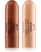 Barry M Chisel Cheeks krémový bronzer a rozjasňovač v tyčince duo balení 2x5 g