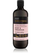 Baylis & Harding Goodness Rose & Geranium sprchový gel s vůní květin 500 ml