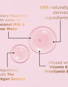 Baylis & Harding Kindness+ Plant Collagen revitalizační sprchový gel vůně Coconut Milk & Rose Water 500 ml