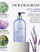 Baylis & Harding Wild Lavender & Geranium tekuté mýdlo na ruce s hydratačním účinkem 500 ml