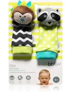 BBLÜV Düo chrastící ponožky Hedgehog / Racoon 2 ks