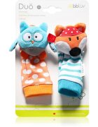 BBLÜV Düo chrastící ponožky Owl / Fox 2 ks