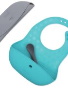 BBLÜV Pöket bryndák s lžičkou Grey/Aqua 2 ks
