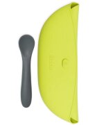 BBLÜV Pöket bryndák s lžičkou Grey/Lime 2 ks