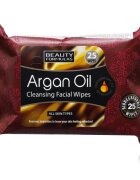 Beauty Formulas Argan Oil vlhčené čisticí ubrousky 25 ks