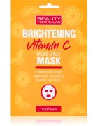 Beauty Formulas Vitamin C rozjasňující plátýnková maska s vitaminem C 1 ks