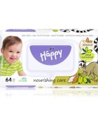 BELLA Baby Happy Almond and Olive Leaf Extract vlhčené čisticí ubrousky pro děti 64 ks