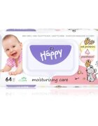 BELLA Baby Happy Oat proteins and Panthenol vlhčené čisticí ubrousky pro děti 64 ks