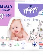 BELLA Baby Happy Sensitive vlhčené ubrousky 3x56 ks