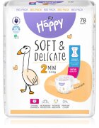 BELLA Baby Happy Soft&Delicate jednorázové pleny s kanálky Mini 3-6 kg 78 ks