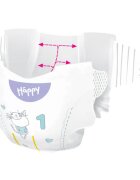 BELLA Baby Happy Soft&Delicate jednorázové pleny s kanálky Newborn 2-5 kg 82 ks