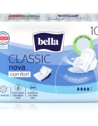 BELLA Nova Classic Comfort menstruační vložky s křidélky 10 ks