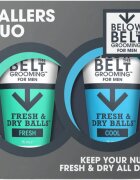 Below the Belt Grooming Fresh and Cool Ballers Duo dárková sada na intimní hygienu 1 ks
