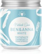 BEN&ANNA Natural Toothpaste White zubní pasta ve skleněné dóze s bělicím účinkem 100 ml