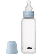BIBS Anti-Colic Baby Bottle Silicone antikoliková láhev se silikonovým dudlíkem Baby Blue 1 ks