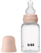 BIBS Anti-Colic Baby Bottle Silicone antikoliková láhev se silikonovým dudlíkem Blush 1 ks