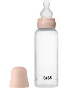 BIBS Anti-Colic Baby Bottle Silicone antikoliková láhev se silikonovým dudlíkem Blush 1 ks