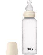 BIBS Anti-Colic Baby Bottle Silicone antikoliková láhev se silikonovým dudlíkem Ivory 1 ks