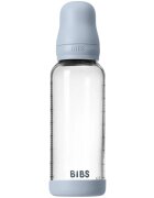 BIBS Baby Glass Bottle Round Latex antikoliková láhev Baby Blue 1 ks