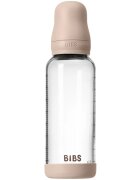BIBS Baby Glass Bottle Round Latex antikoliková láhev Blush 1 ks