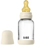 BIBS Baby Glass Bottle Round Latex antikoliková láhev Ivory 1 ks