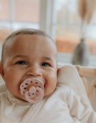 BIBS Boheme Natural Rubber Size 1: 0+ months dudlík Cloud / Blush 2 ks