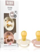 BIBS Colour Symmetrical 18+ months dudlík Ivory / Blush 2 ks