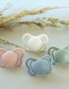 BIBS Couture Natural Rubber Size 1: 0+ months dudlík Ivory / Sage 2 ks