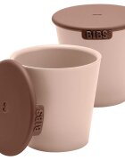 BIBS Cup Set hrnek s víčkem Blush 2 ks