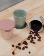 BIBS Cup Set hrnek s víčkem Blush 2 ks