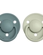 BIBS De Lux Natural Rubber Size 1: 0+ months dudlík Island Sea / Sage 2 ks