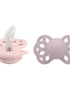 BIBS Infinity Size 1: 0+ months dudlík Blossom / Dusky Lilac 2 ks