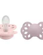 BIBS Infinity Symmetrical Size 1: 0+ months dudlík Blossom/ Dusky Lilac 2 ks