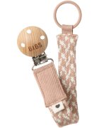 BIBS Paci Braid klip na dudlík Blush / Ivory 1 ks
