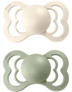 BIBS Supreme Natural Rubber Size 1: 0+ months dudlík Ivory / Sage 2 ks